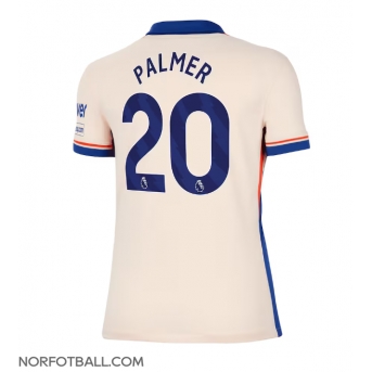 Billige Fotballdrakt Chelsea Cole Palmer #20 Replika Bortedrakt Dame 2024-25 Kortermet
